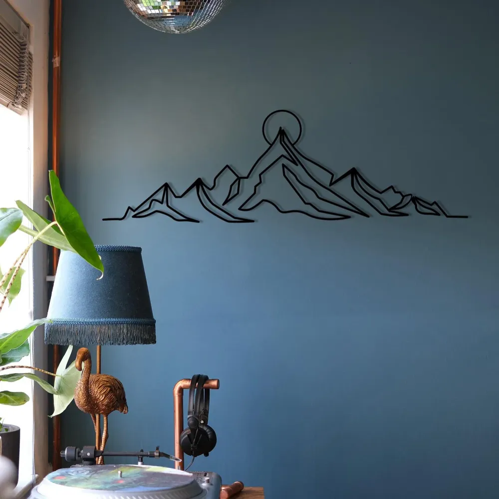 Everest Wanddeko - Schwarz