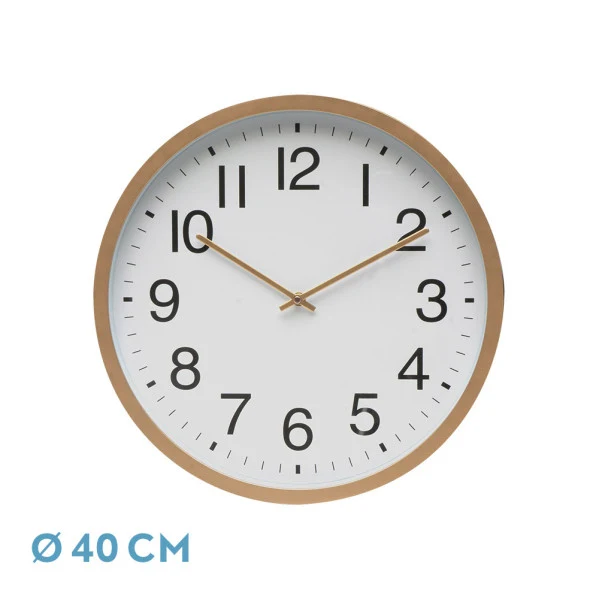 Fabrilamp Wanduhr Castor weißes Kristall