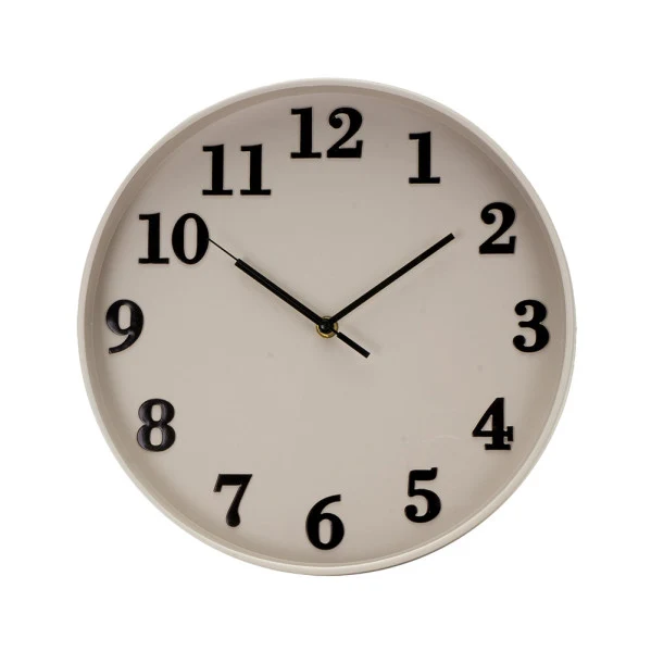 Fabrilamp Wanduhr Papageienrosa Kristall