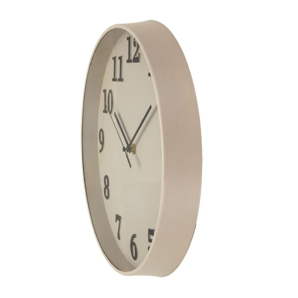 Fabrilamp Wanduhr Papageienrosa Kristall