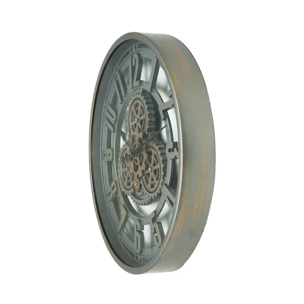 Fabrilamp-Wanduhr Alfacar Champagnerkristall