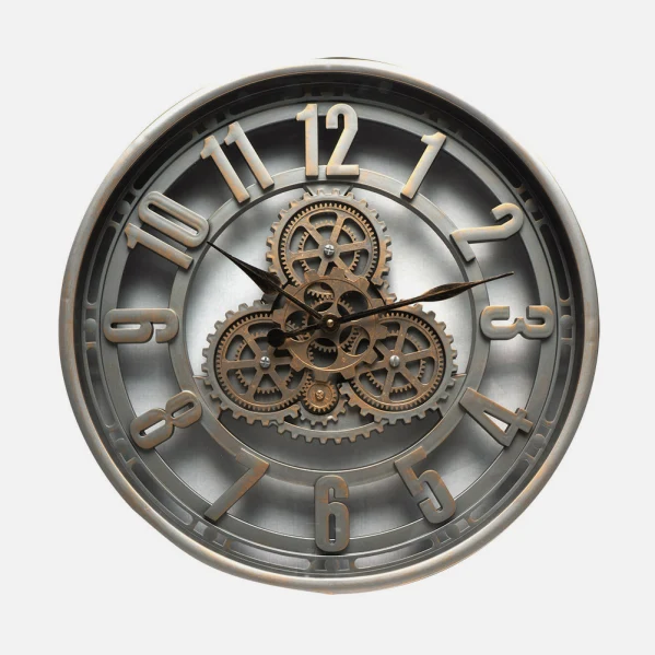 Fabrilamp-Wanduhr Alfacar Champagnerkristall