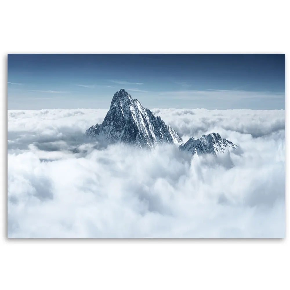 Art-déco-Paneldruck, Alpen über den Wolken 60x40 Feeby