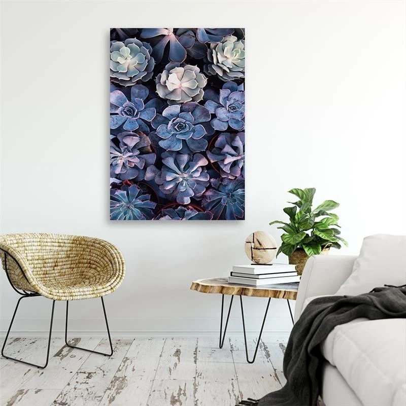 Art-déco-Paneldruck, skandinavische Blumen 40x60 Feeby
