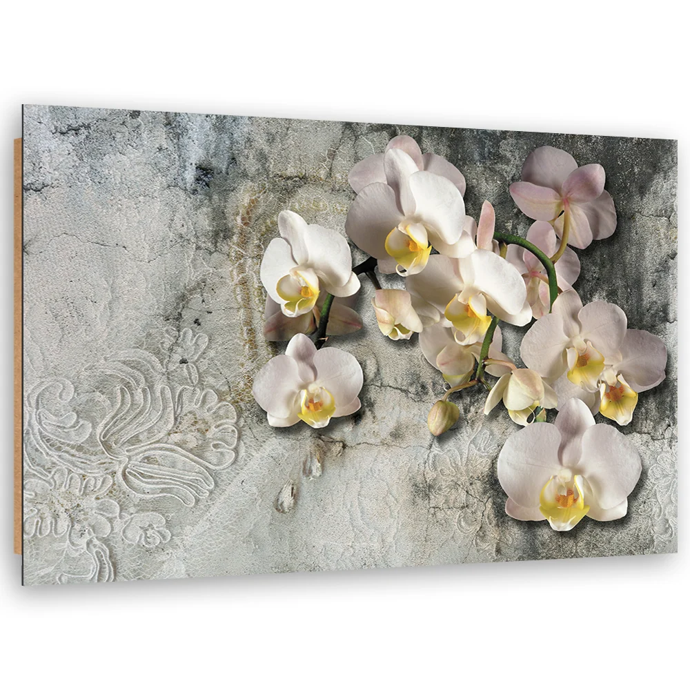 Art-déco-Paneldruck, Sonnige Orchideen 60x40 Feeby