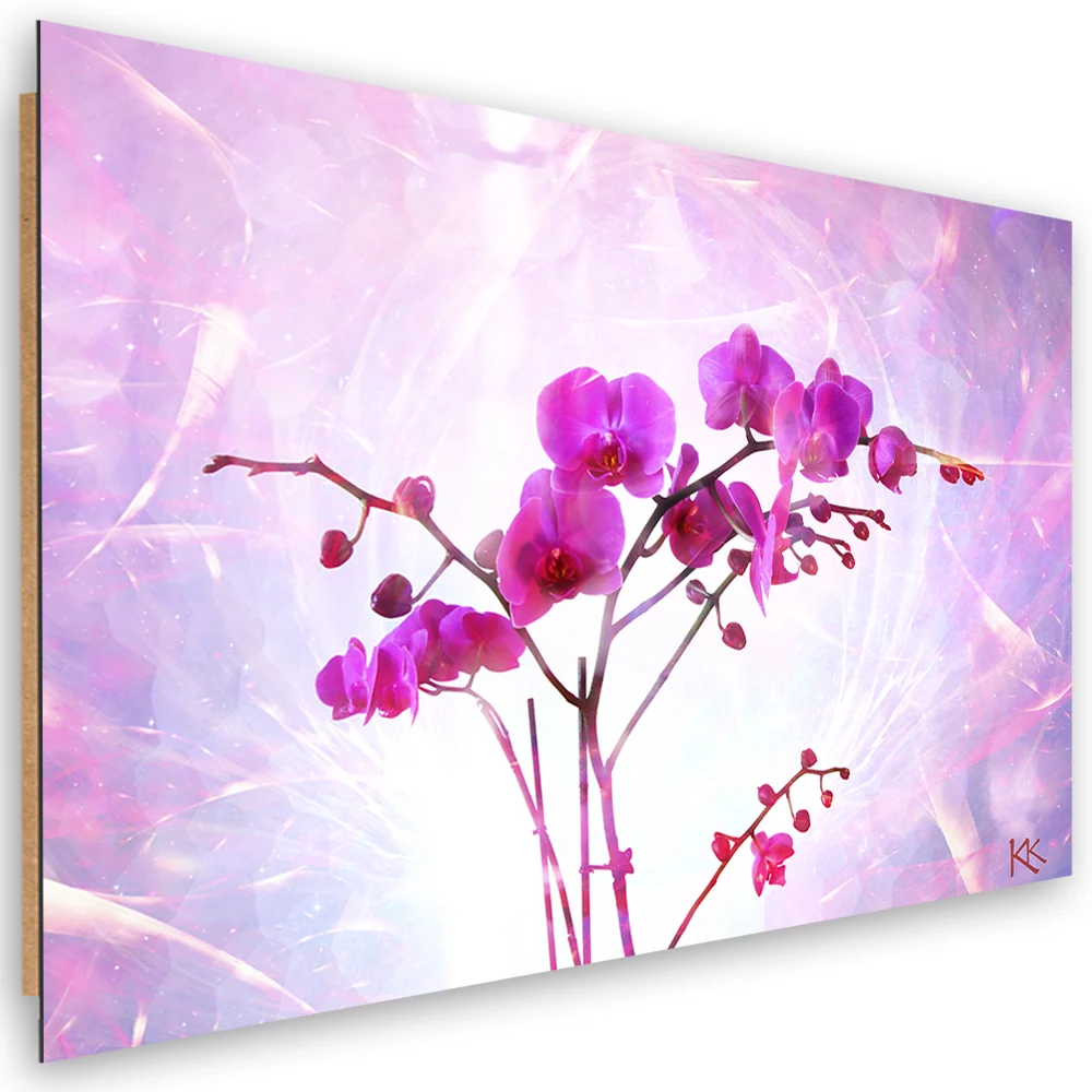 Dekorativer Paneeldruck, Orchideenblüte 60x40 Feeby