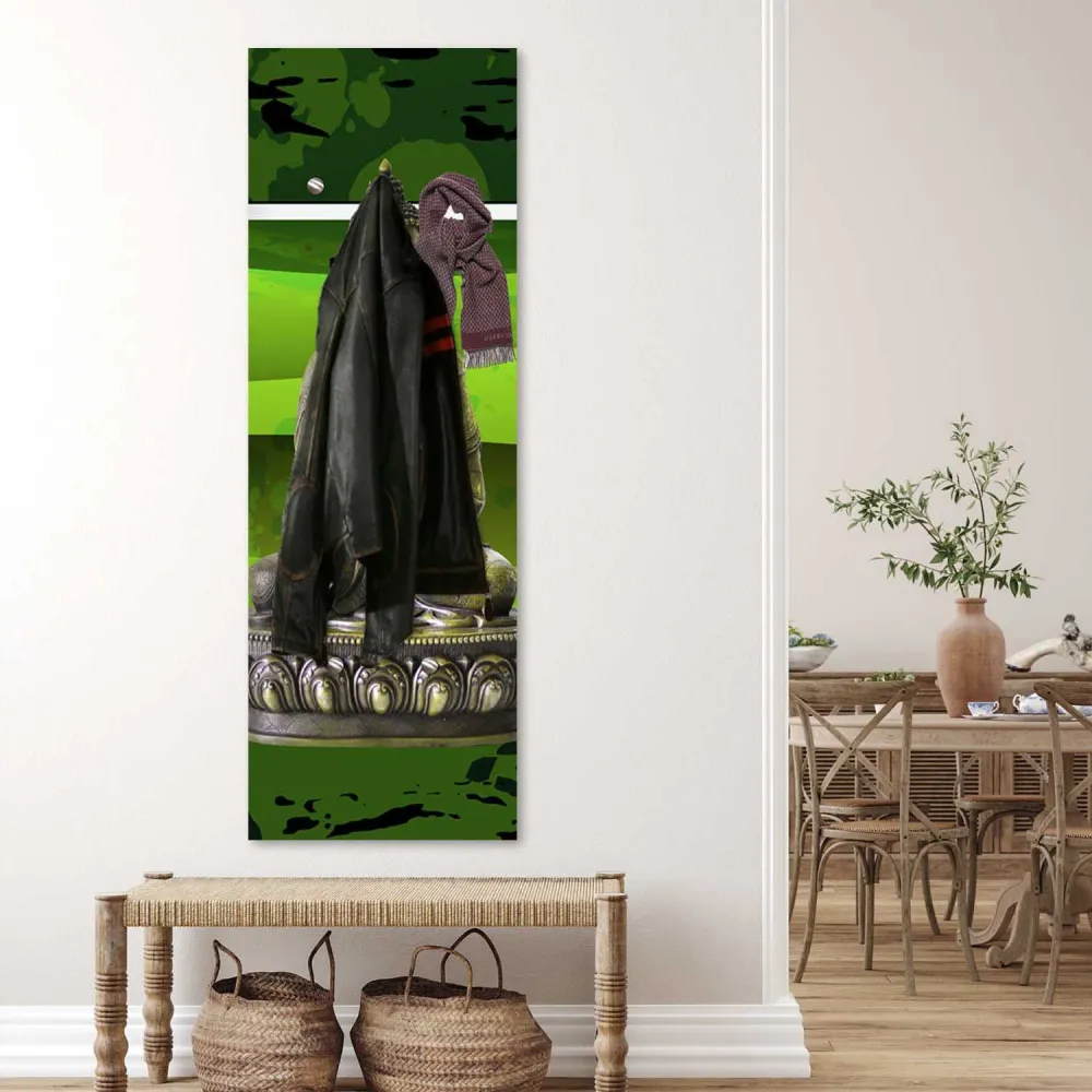 Kleiderbügel, Grüner Buddha 25x70 Feeby