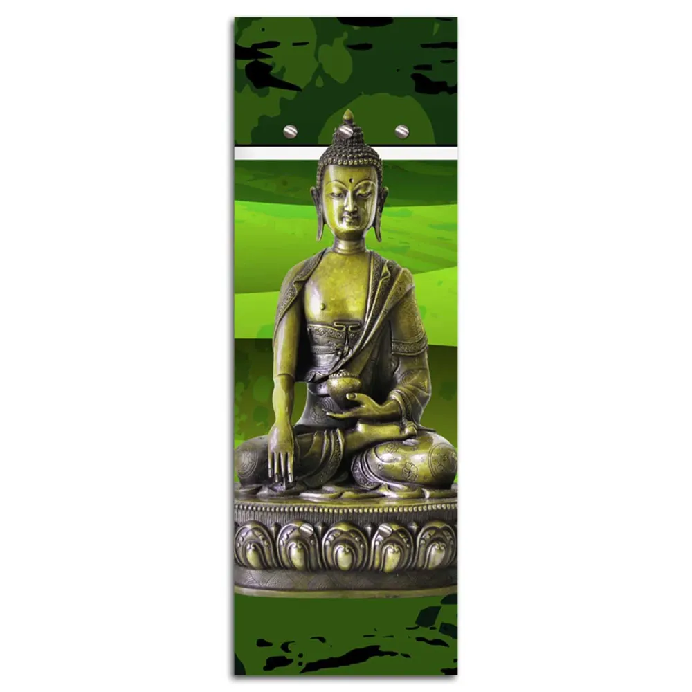 Kleiderbügel, Grüner Buddha 25x70 Feeby