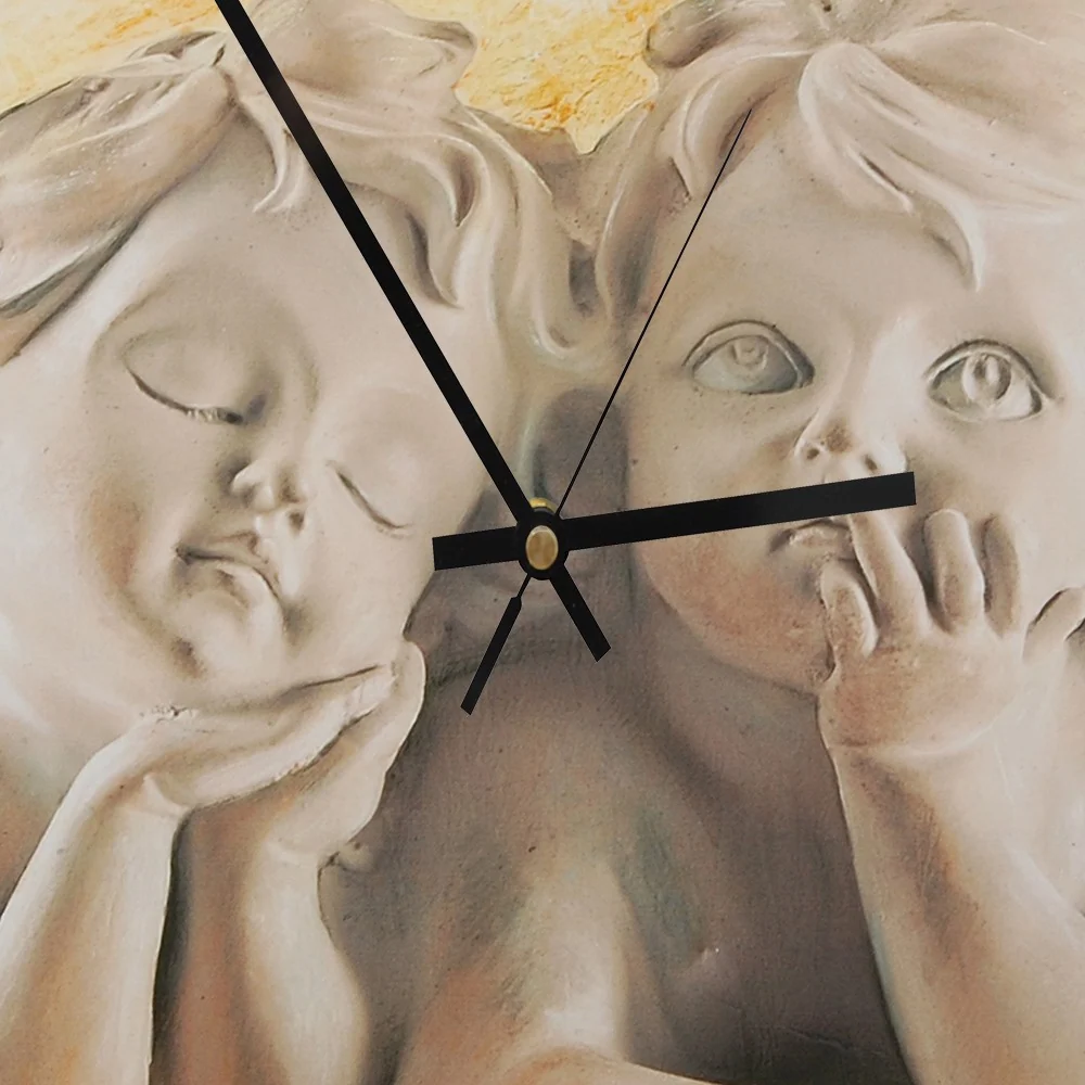 Wanduhr, Engel 40x40 Feeby
