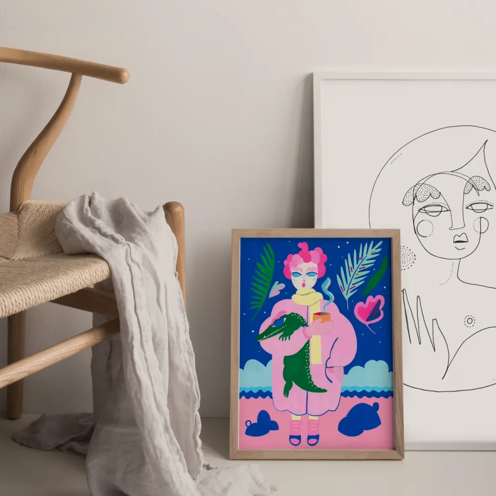 FineArt Print / Kunstdruck "PARIS & KROKODIL"