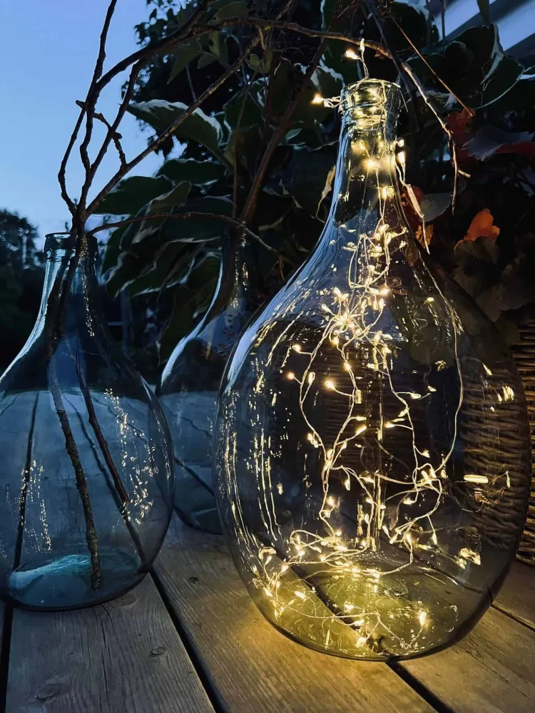 Flasche aus alten Autoscheiben – Groß