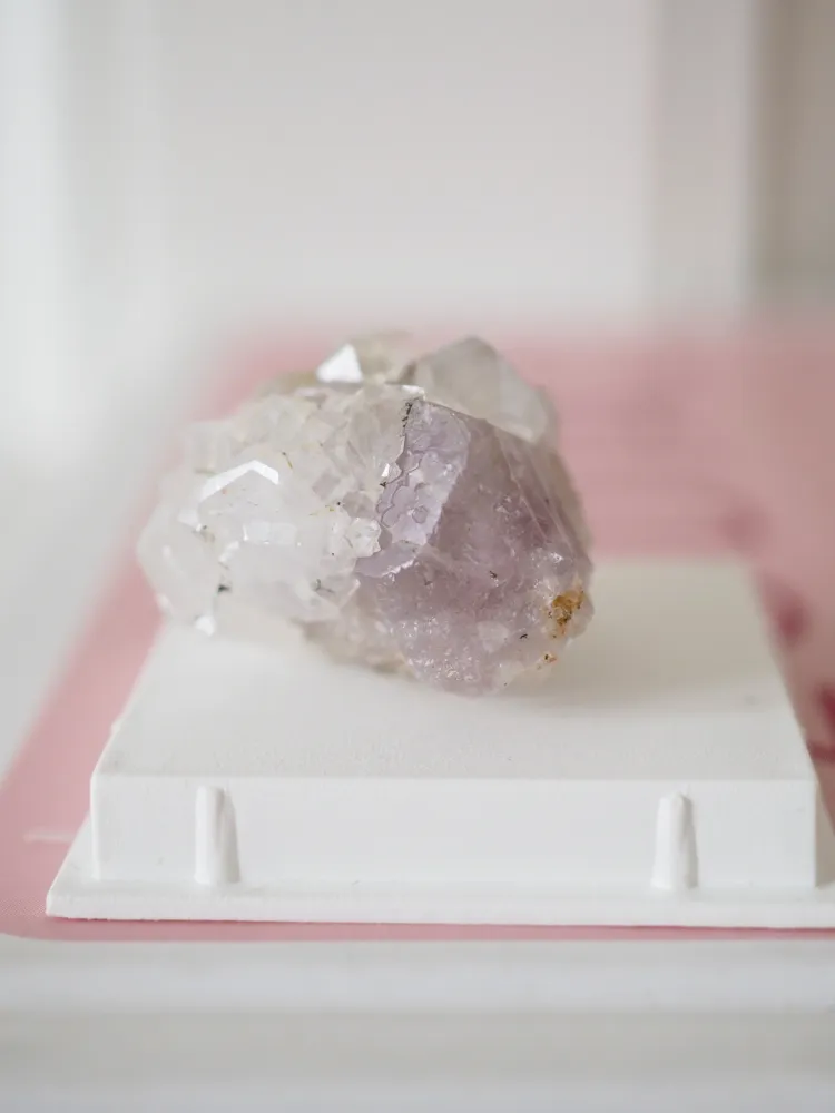 Fluorit mit Pyrit & Sugar Coating . MINI MINERALS BOX 4x4cm - aus China