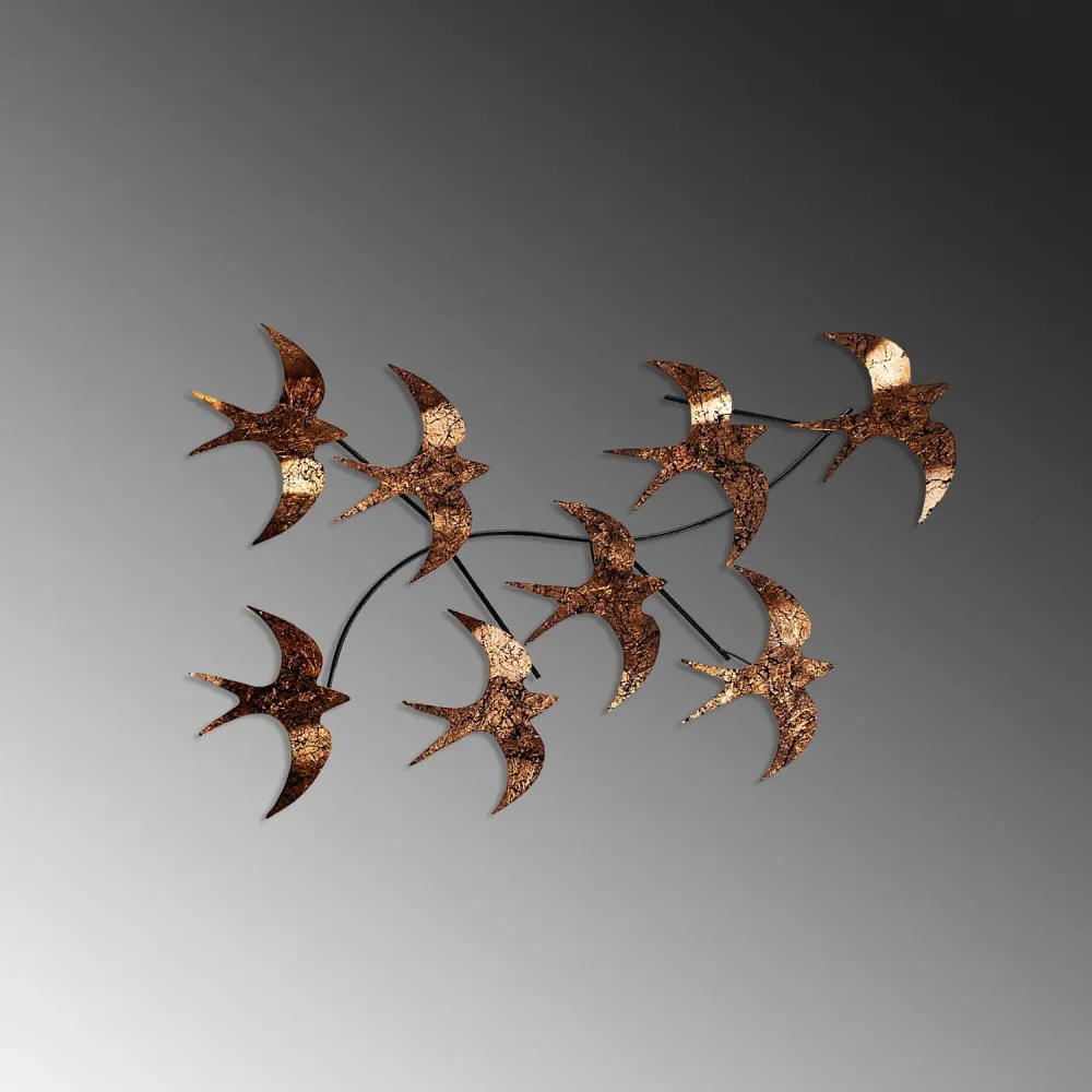 Flying Birds 3 Wanddeko - Mehrfarbig