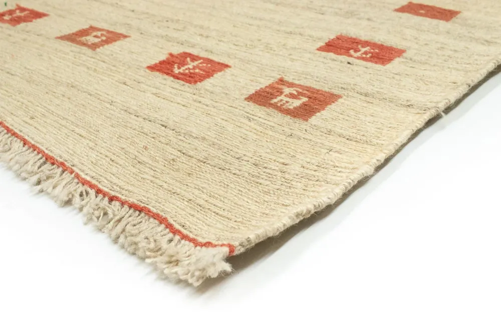 Gabbeh Teppich - Indus 180 x 120 cm - beige