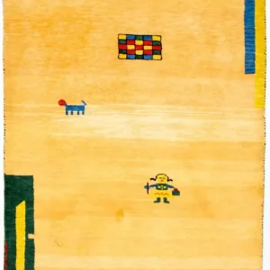 Gabbeh Teppich - Indus 193 x 121 cm - gold