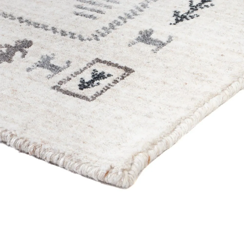 Gabbeh Teppich - Indus - 90 x 60 cm - beige