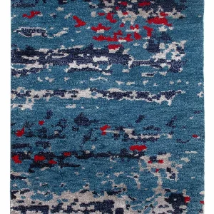 Gabbeh Teppich - Indus - 90 x 60 cm - blau