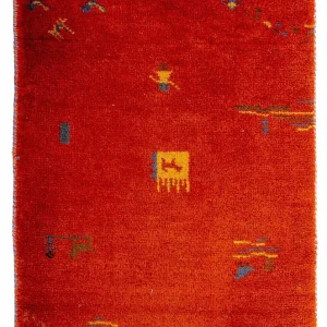Gabbeh Teppich - Indus 90 x 60 cm - rot
