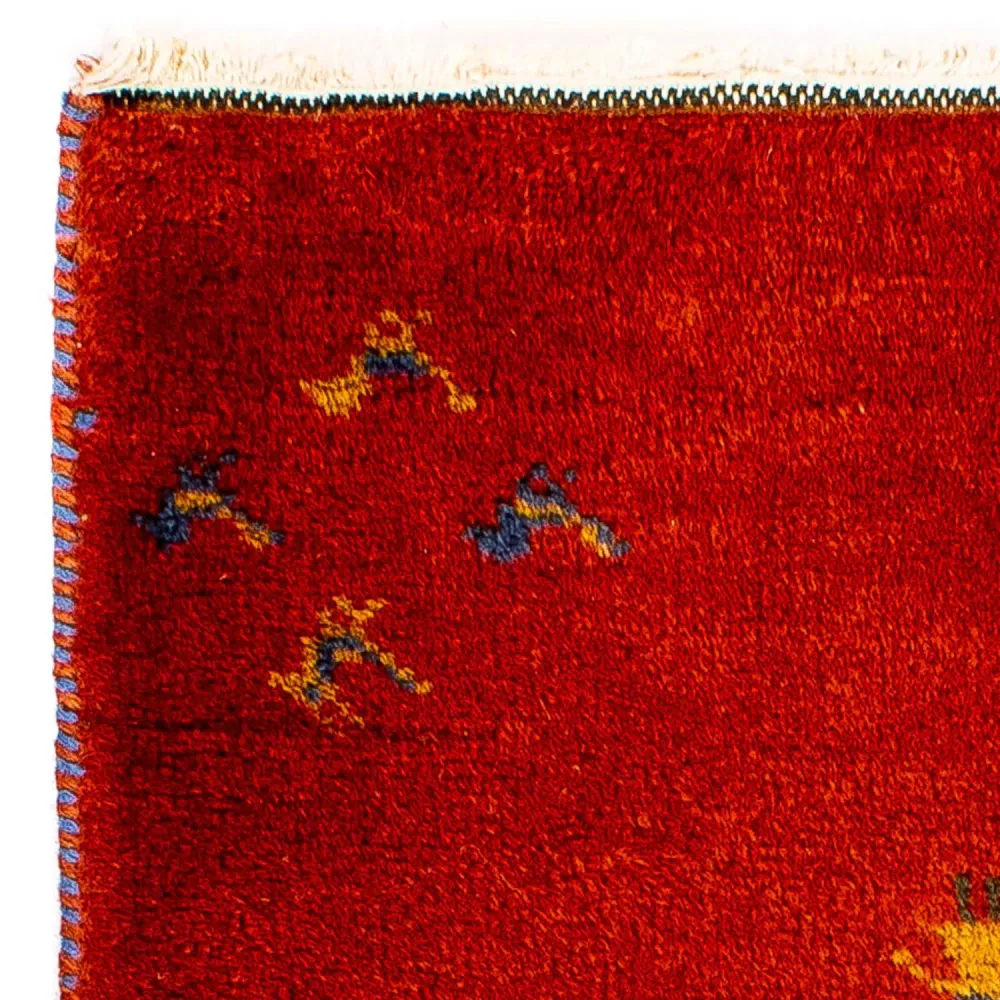 Gabbeh Teppich - Indus 90 x 60 cm - rot