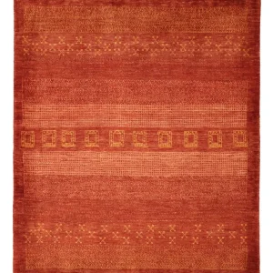 Gabbeh Teppich - Kaschkuli Perser - 113 x 97 cm - rot