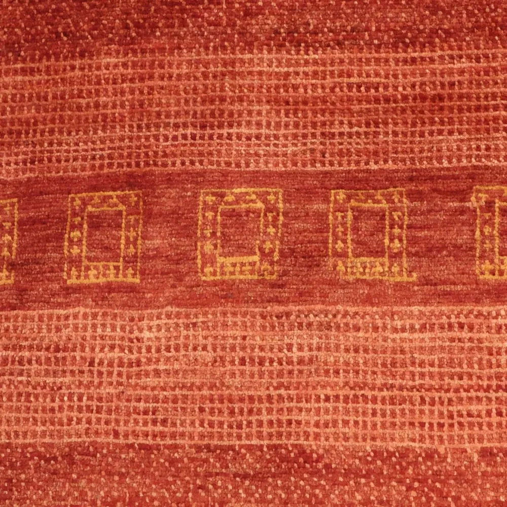 Gabbeh Teppich - Kaschkuli Perser - 113 x 97 cm - rot