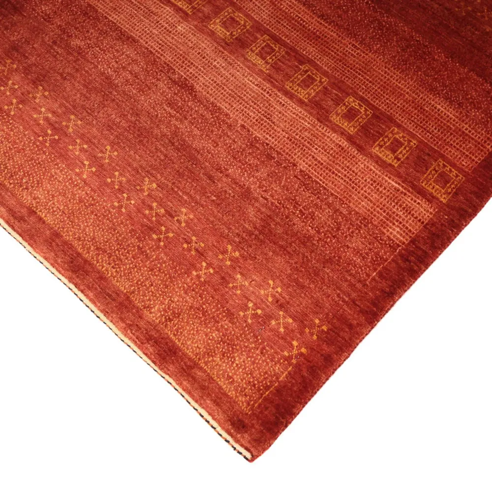 Gabbeh Teppich - Kaschkuli Perser - 113 x 97 cm - rot