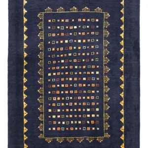 Gabbeh Teppich - Kaschkuli Perser - 119 x 81 cm - dunkelblau