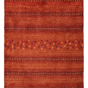 Gabbeh Teppich - Kaschkuli Perser - 122 x 98 cm - rot