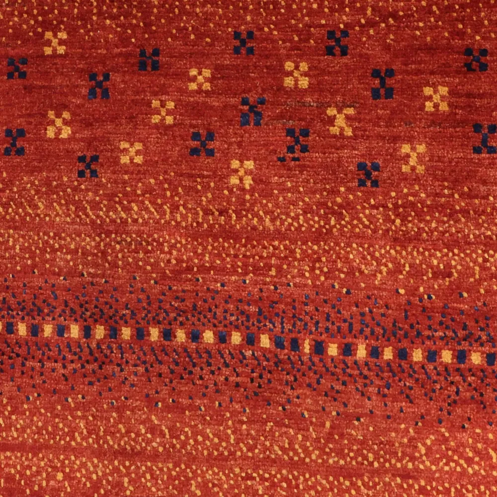 Gabbeh Teppich - Kaschkuli Perser - 122 x 98 cm - rot