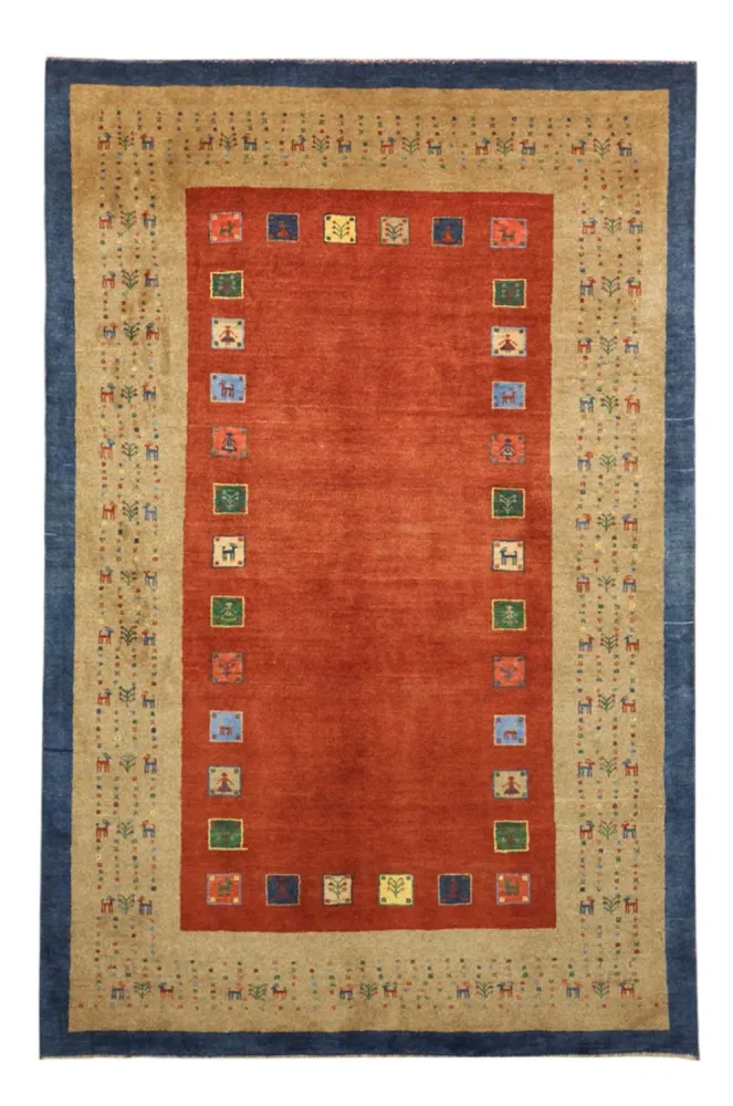 Gabbeh Teppich - Kaschkuli Perser - 184 x 121 cm - rot