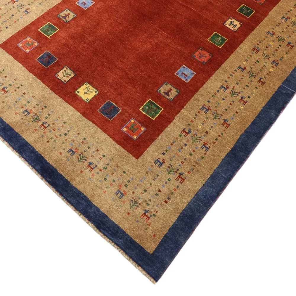 Gabbeh Teppich - Kaschkuli Perser - 184 x 121 cm - rot