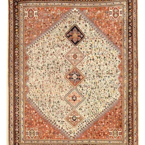 Gabbeh Teppich - Kaschkuli Perser - 222 x 174 cm - sand