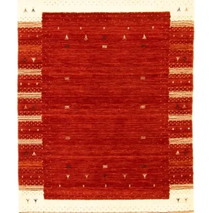 Gabbeh Teppich - Loribaft Indus 162 x 94 cm - rot