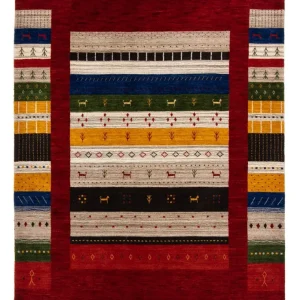 Gabbeh Teppich - Loribaft Indus 200 x 144 cm - mehrfarbig