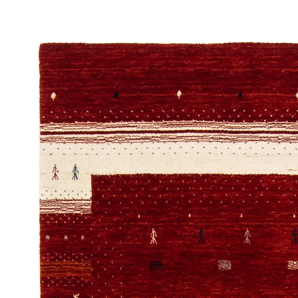 Gabbeh Teppich - Loribaft Indus 204 x 140 cm - rot