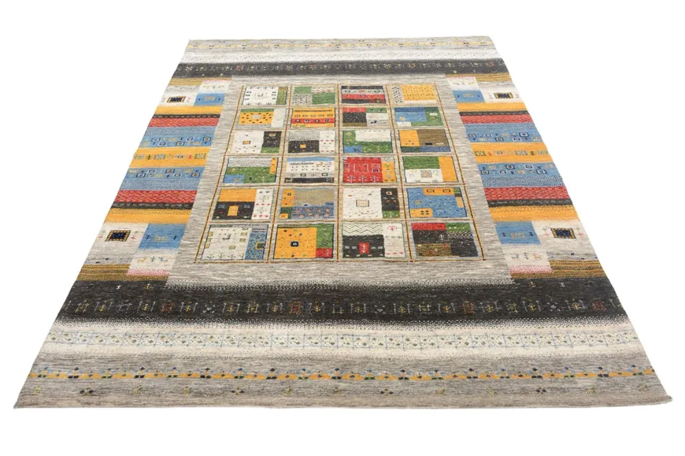 Gabbeh Teppich - Loribaft Indus - 241 x 174 cm - mehrfarbig