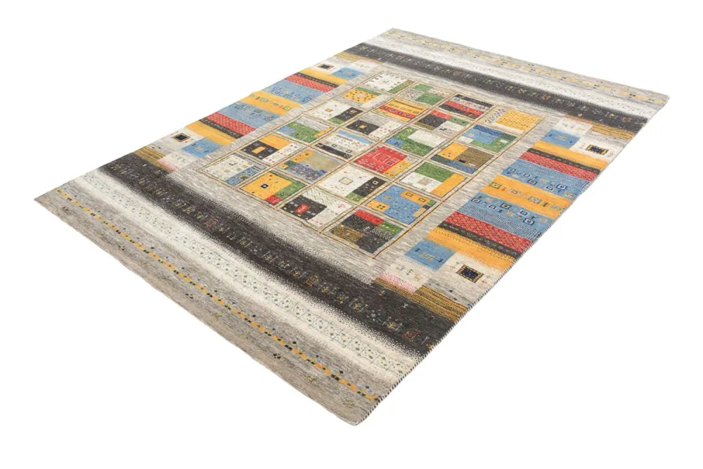 Gabbeh Teppich - Loribaft Indus - 241 x 174 cm - mehrfarbig