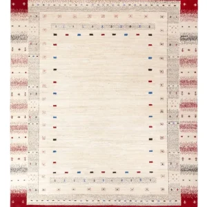 Gabbeh Teppich - Loribaft Indus - 242 x 168 cm - creme