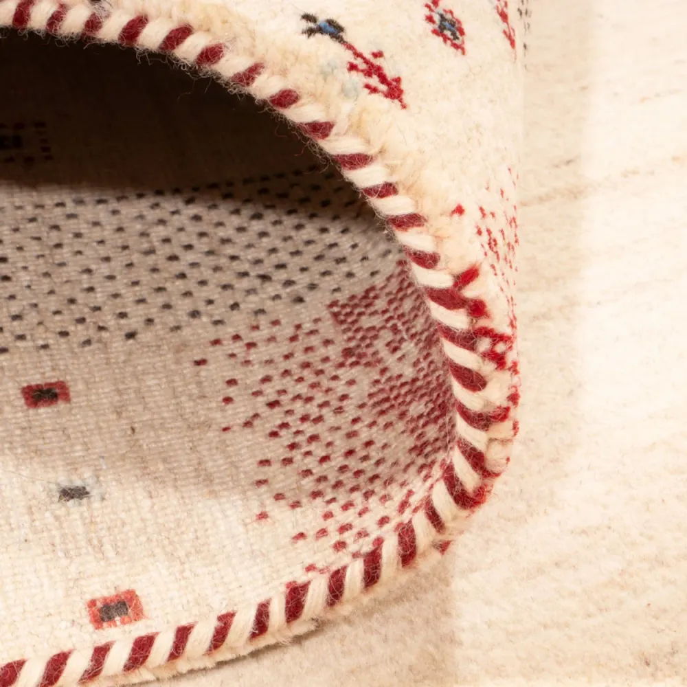 Gabbeh Teppich - Loribaft Indus - 242 x 168 cm - creme
