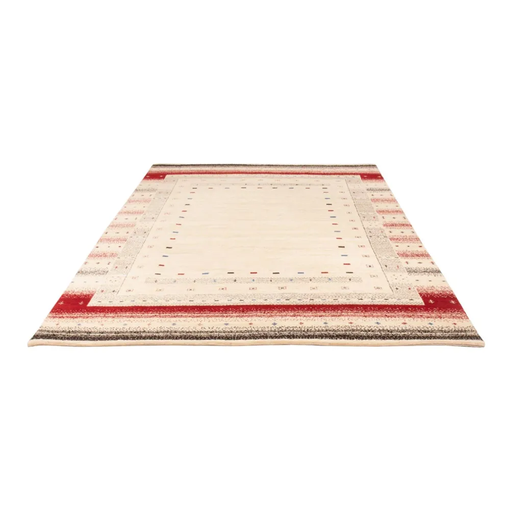 Gabbeh Teppich - Loribaft Indus - 242 x 168 cm - creme