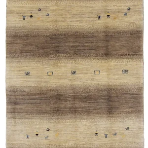 Gabbeh Teppich - Loribaft Indus - 245 x 166 cm - dunkelbeige