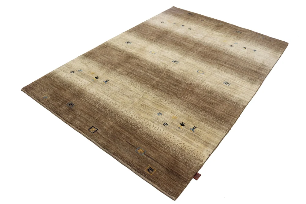 Gabbeh Teppich - Loribaft Indus - 245 x 166 cm - dunkelbeige