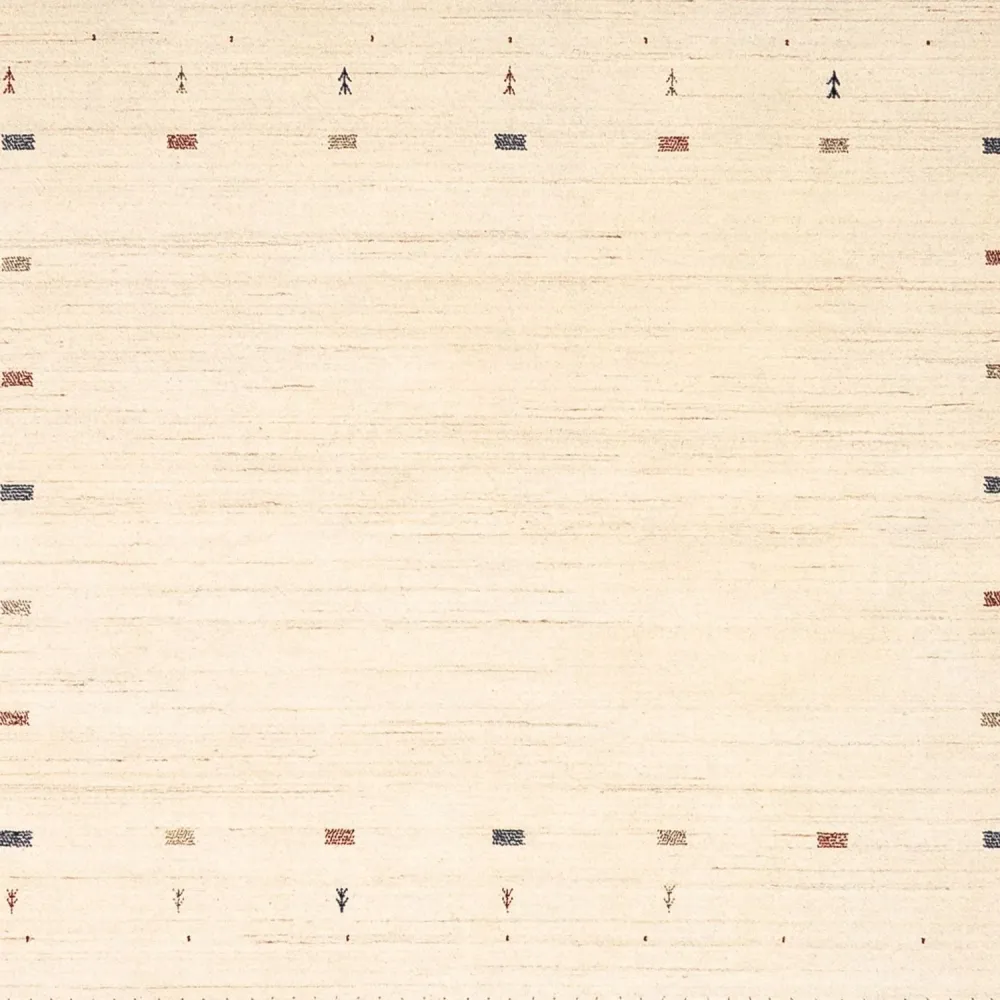 Gabbeh Teppich - Loribaft Indus 255 x 255 cm - beige