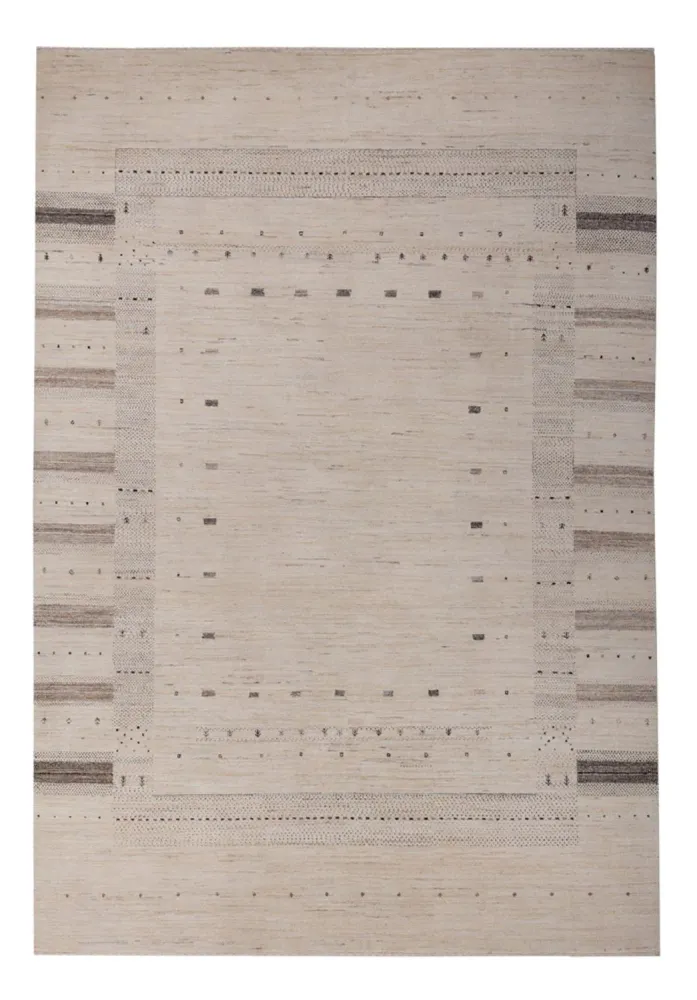 Gabbeh Teppich - Loribaft Indus - 295 x 202 cm - creme