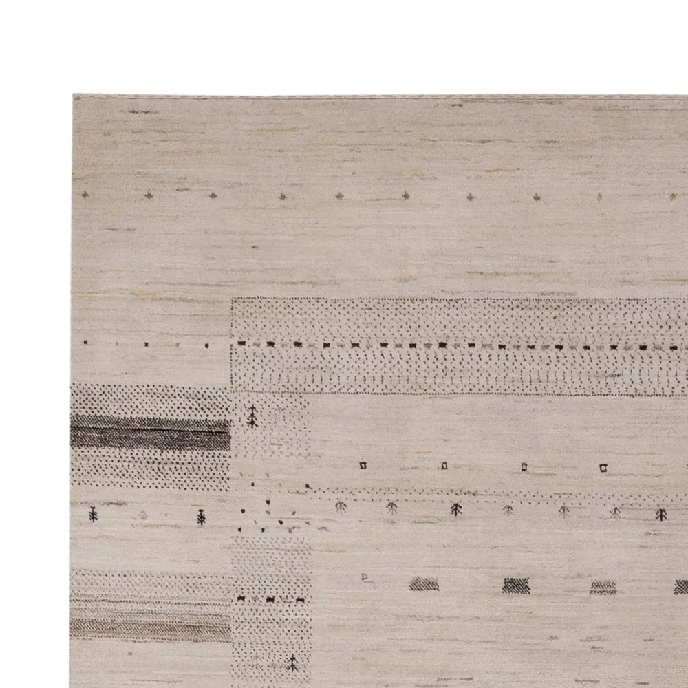 Gabbeh Teppich - Loribaft Indus - 295 x 202 cm - creme