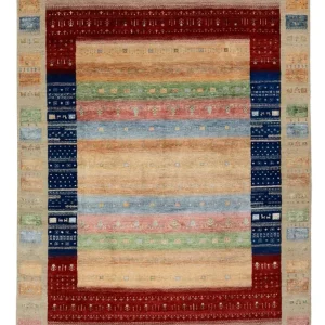 Gabbeh Teppich - Loribaft Indus - 302 x 205 cm - mehrfarbig