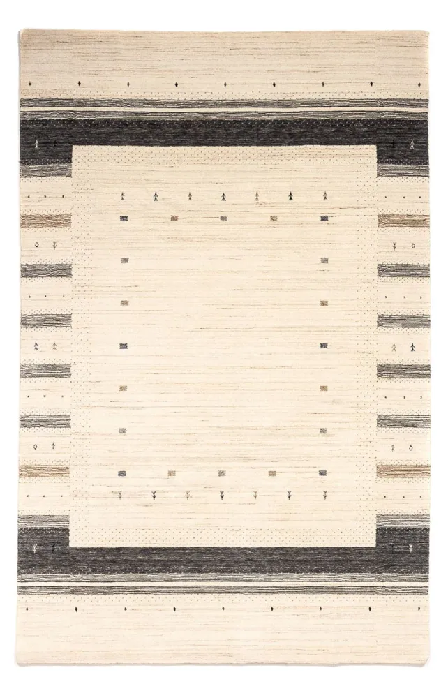 Gabbeh Teppich - Loribaft Indus 304 x 200 cm - beige