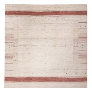 Gabbeh Teppich - Loribaft Indus quadratisch - 246 x 249 cm - hellbeige