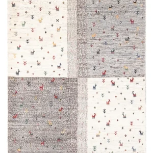Gabbeh Teppich - Loribaft Perser - 128 x 86 cm - mehrfarbig