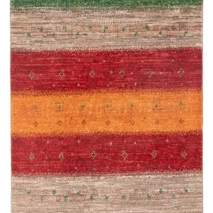 Gabbeh Teppich - Loribaft Perser - 135 x 85 cm - mehrfarbig